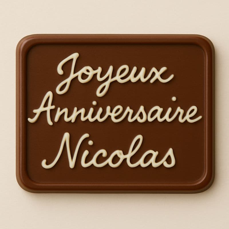 Plaquette Joyeux Anniversaire